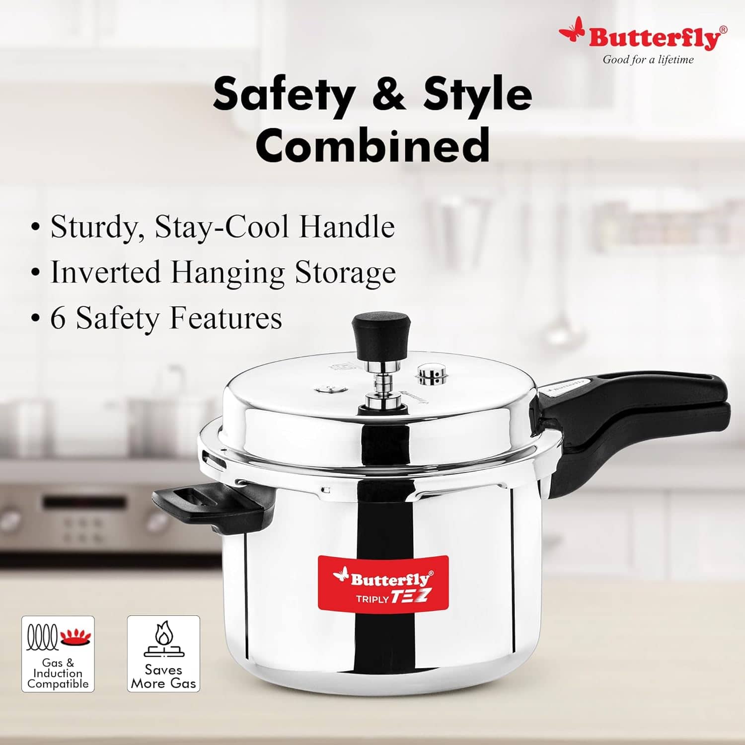 Butterfly Brand Indian Pressure Cooker in Europe, safety and style combined
